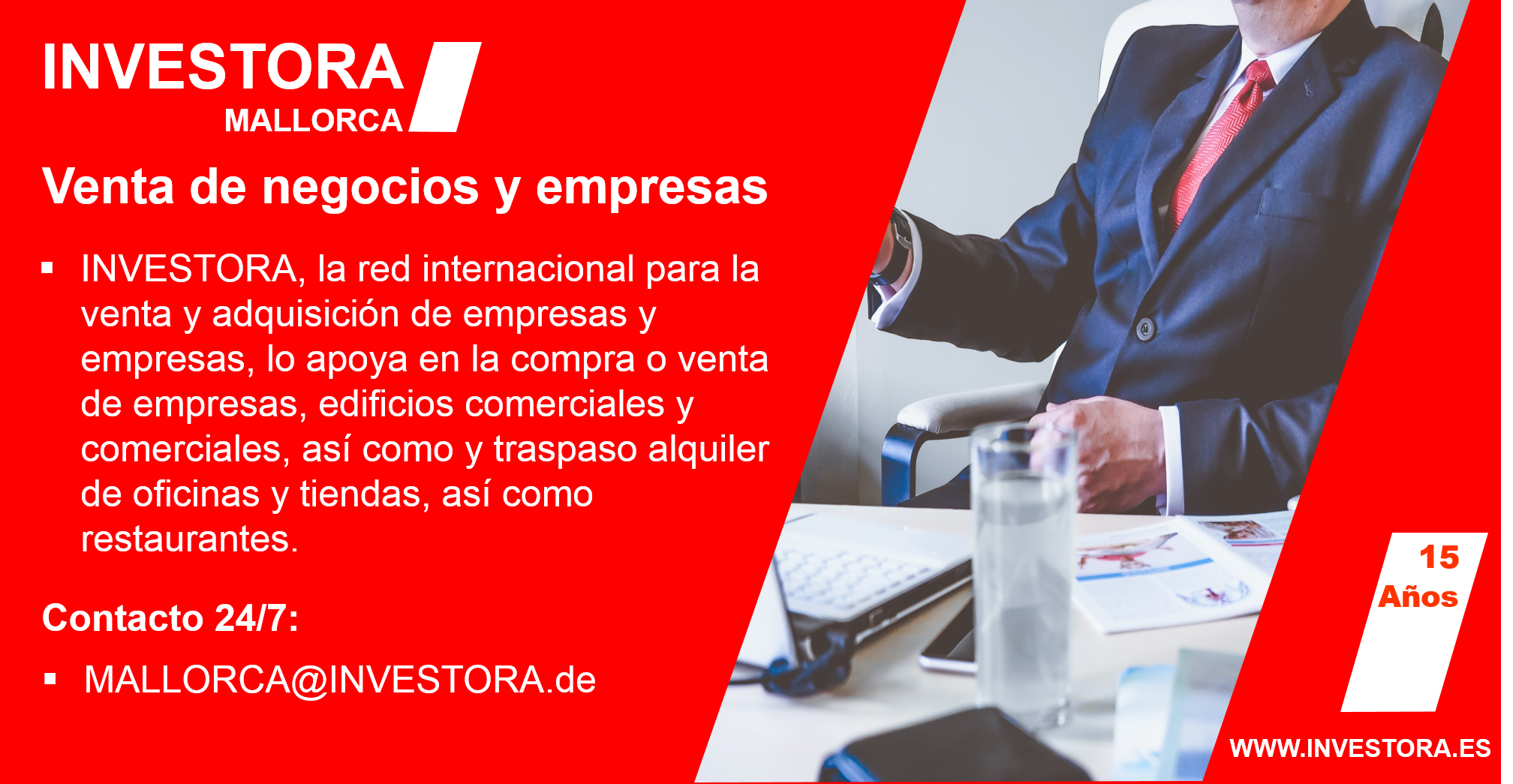 INVESTORA MALLORCA Experto Venta de negocios y empresas